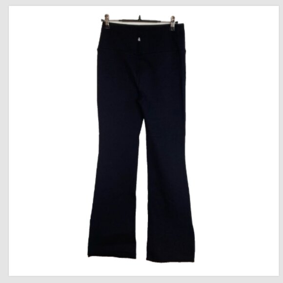 Lou & Grey Women's Black Side Split Sporty Ponte Mid Weight Flare Pants Size S - Picture 6 of 7